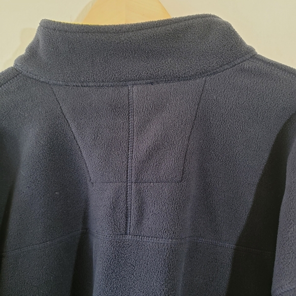 DEVON & JONES Men's Pullover Swearshirt 2XL Fleece Navy Full-Zip Pocket Collar - Picture 6 of 10